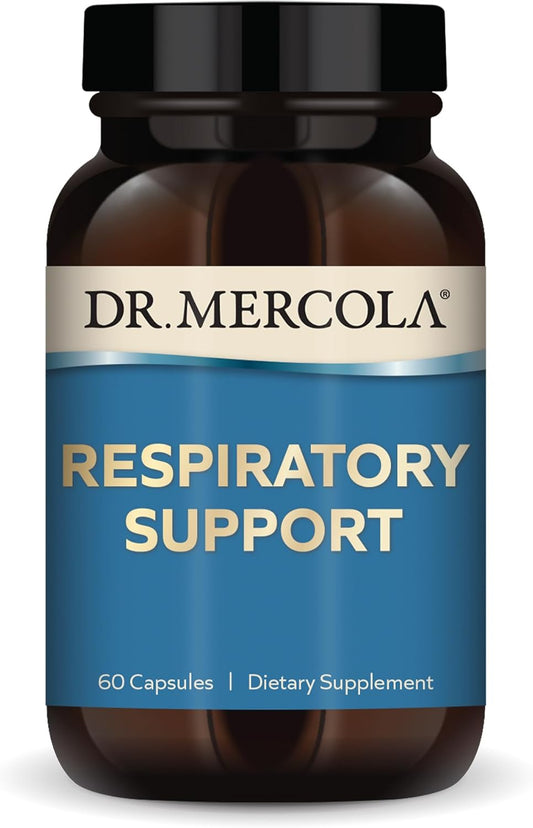 Mercola Respiratory Support Dietary Supplement - Antioxidant & Immune Boost - 30 Servings (60 Capsules) - Non GMO, Soy & Gluten Free