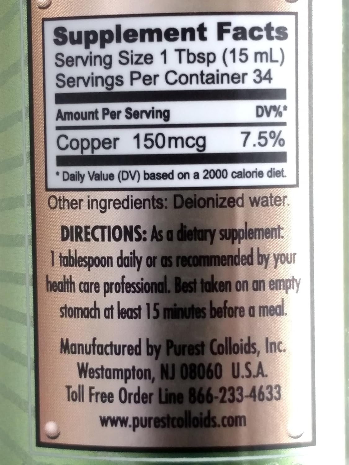 MesoCopper 10 ppm Colloidal Copper 500 mL - Highest Quality Colloids