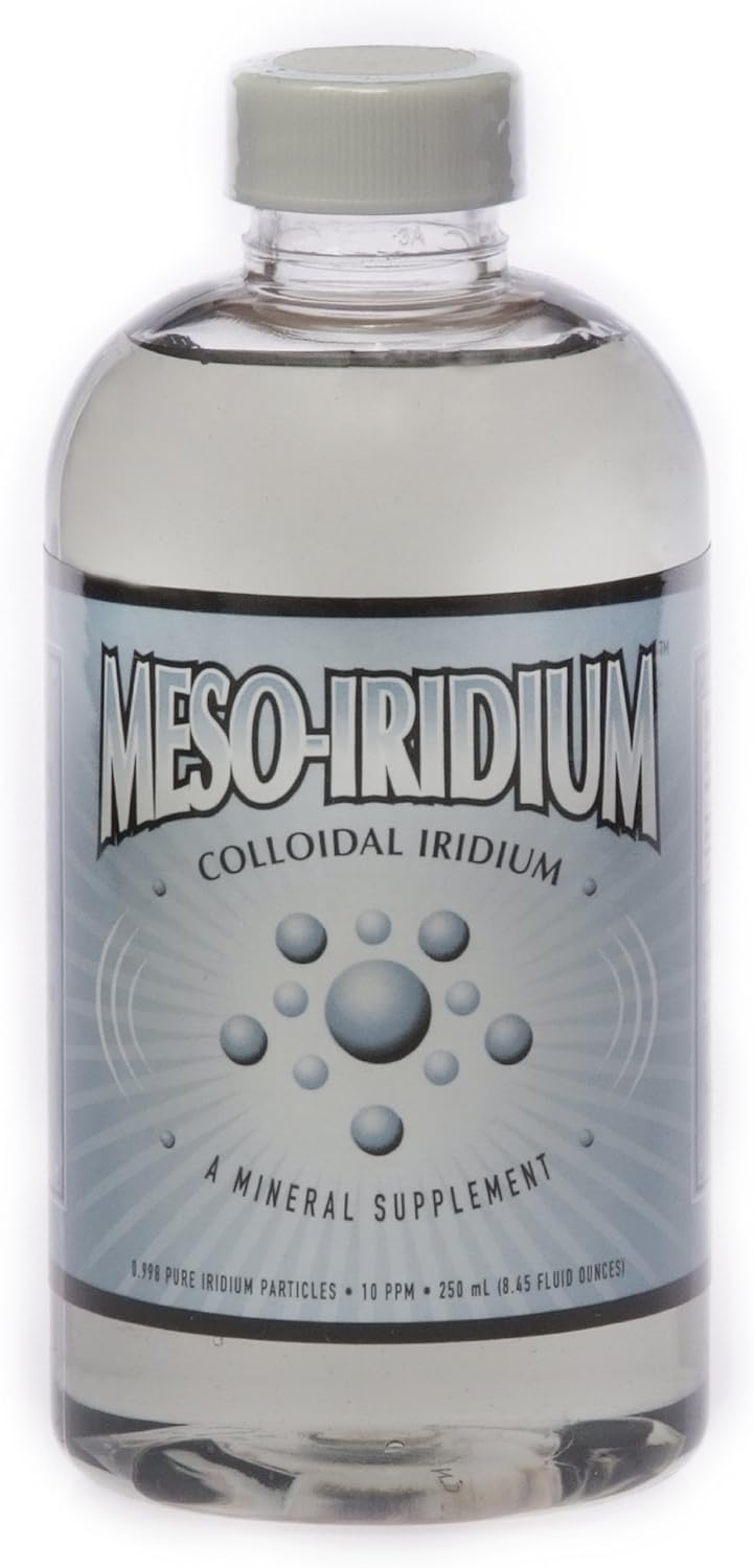 MesoIridium 10 ppm: Pure Colloidal Iridium Supplement - 250 mL/8.45 Oz