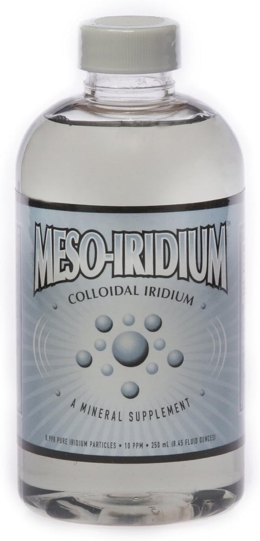 MesoIridium 10 ppm: Pure Colloidal Iridium Supplement - 250 mL/8.45 Oz