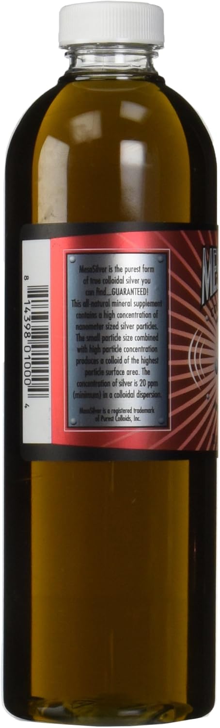 MesoSilver ® 20 ppm Colloidal Silver Solution, 500 mL/16.9 Oz - Highest Quality Pure Colloids
