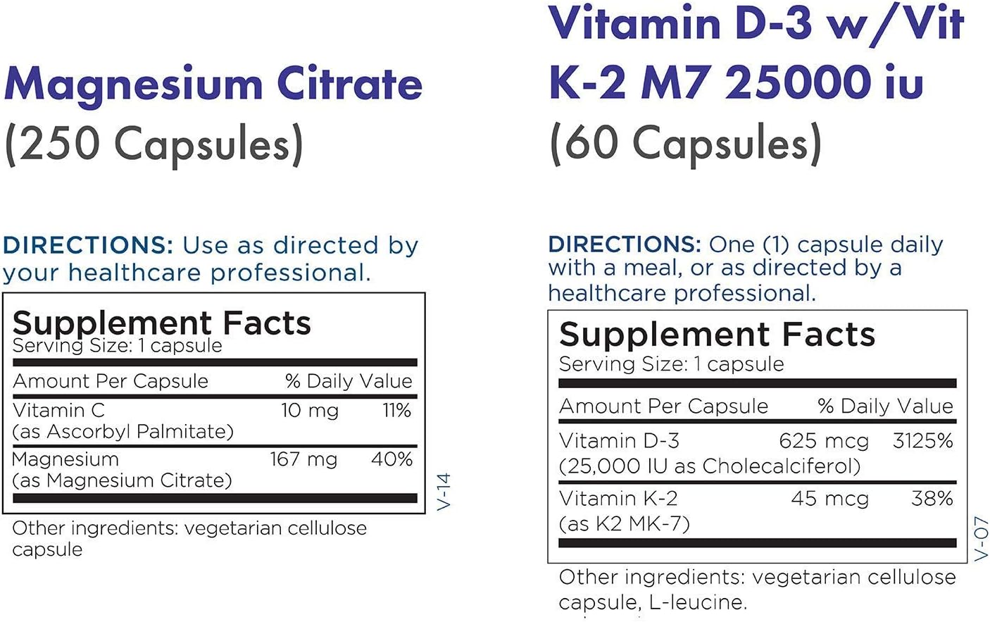 Metabolic Maintenance Bundle: Magnesium Citrate, Vitamin C, D-3, and K2 Supplements for Bone, Immune, Mood, and Cardiovascular Support