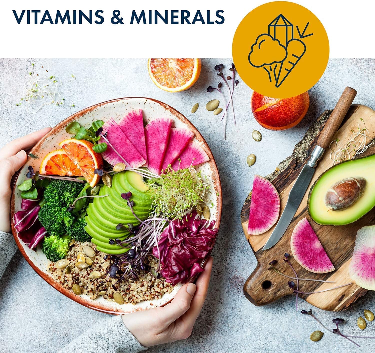 Metabolic Maintenance Bundle: Magnesium Citrate, Vitamin C, D-3, and K2 Supplements for Bone, Immune, Mood, and Cardiovascular Support