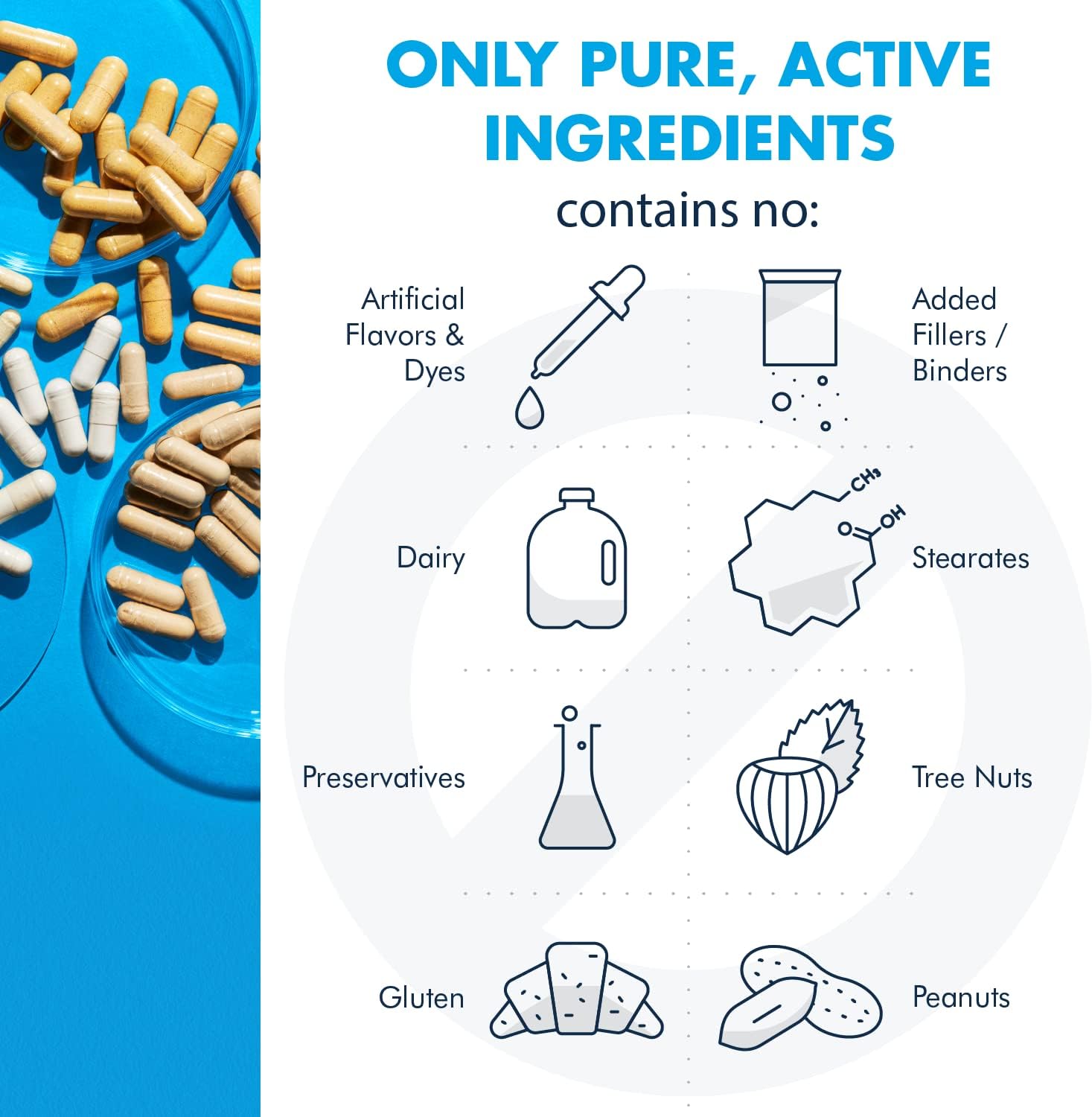 Metabolic Maintenance Mega Omega Extra Strength Fish Oil Supplement - 1000mg Concentrated EPA DHA Omega 3 for Heart, Immune, and Neurological Support - 100 Softgels