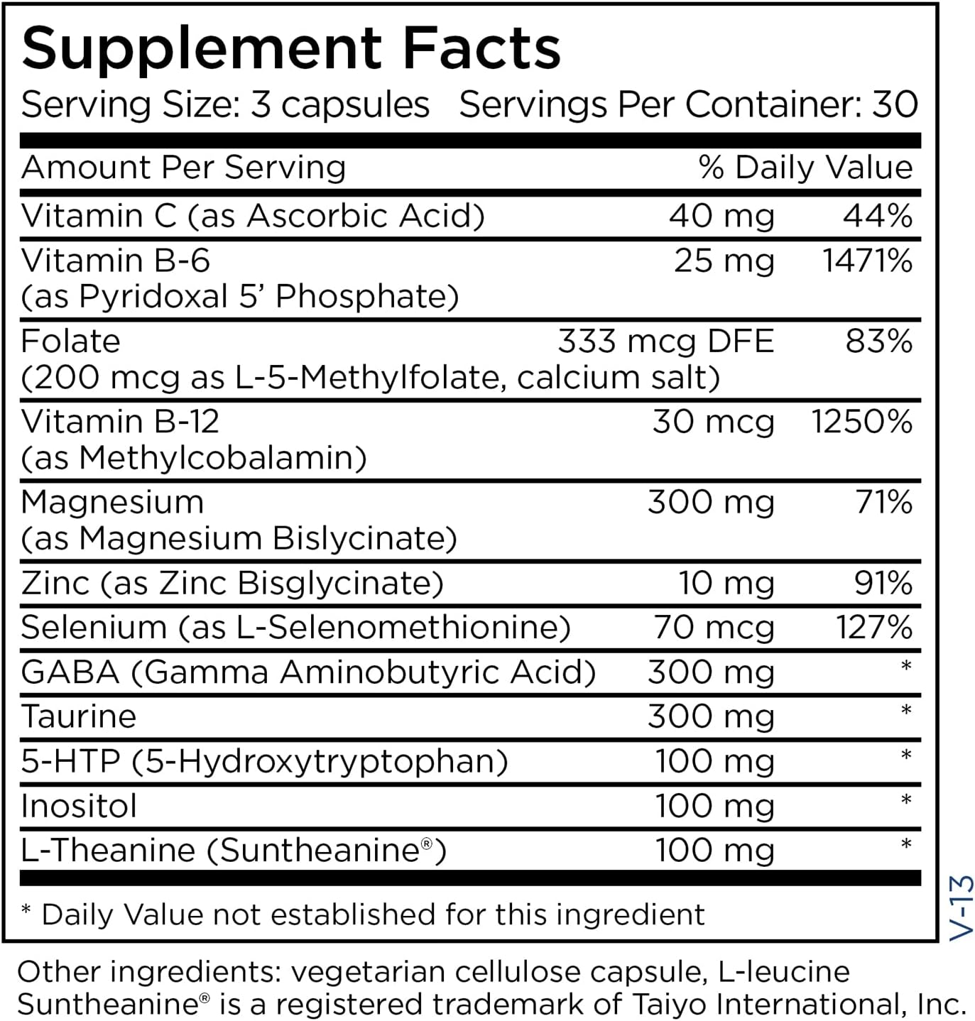 Metabolic Maintenance MetaCalm Stress Regulation Formula 90 Capsules - Mood & Relaxation Support with Methylated Folate, Magnesium, GABA, 5-HTP, L-Theanine - Vitamin B6 Calm Pills
