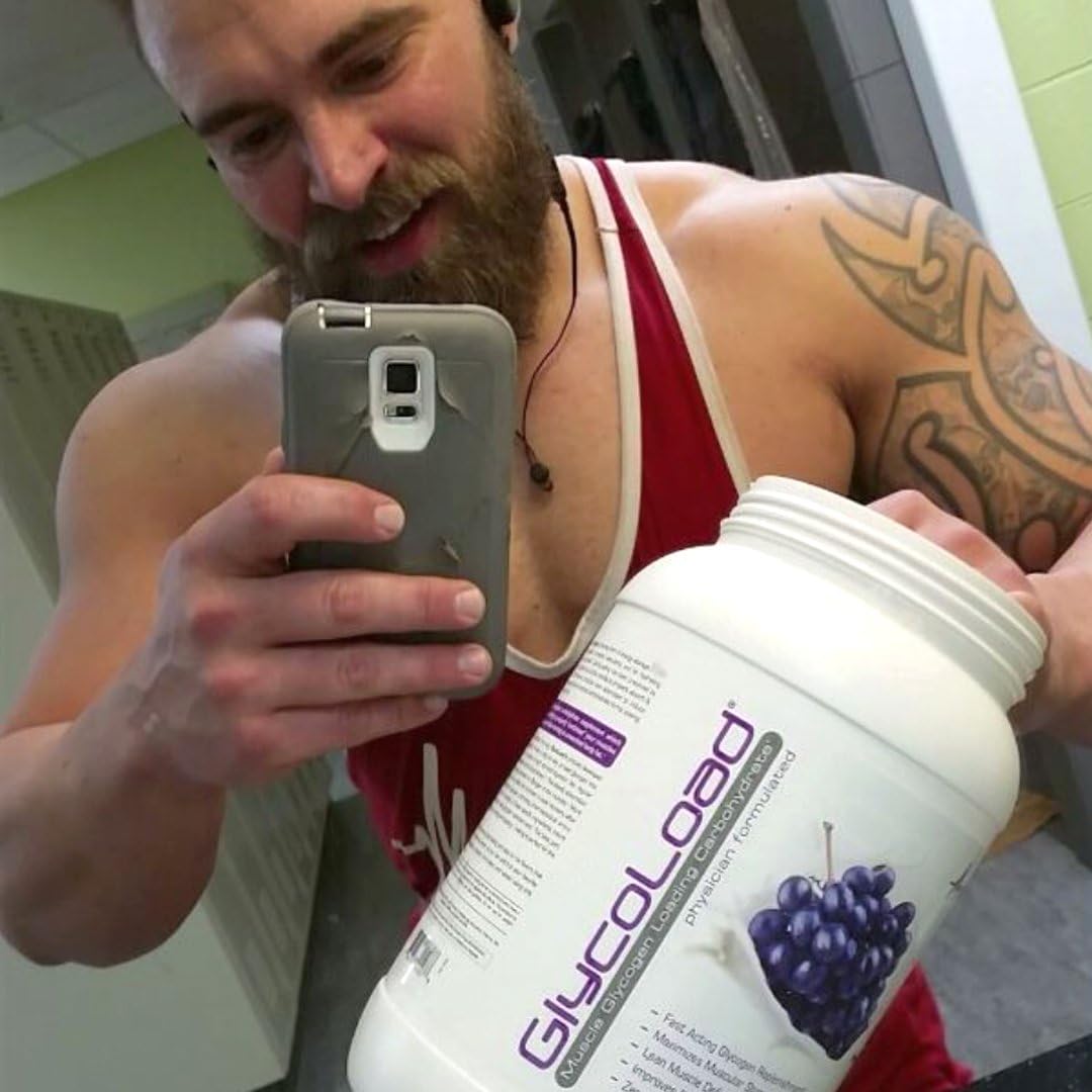 Metabolic Nutrition Glycoload Grape Carbohydrate Powder for Muscle Glycogen Loading - Pre, Intra, Post Workout Supplement - 600gm
