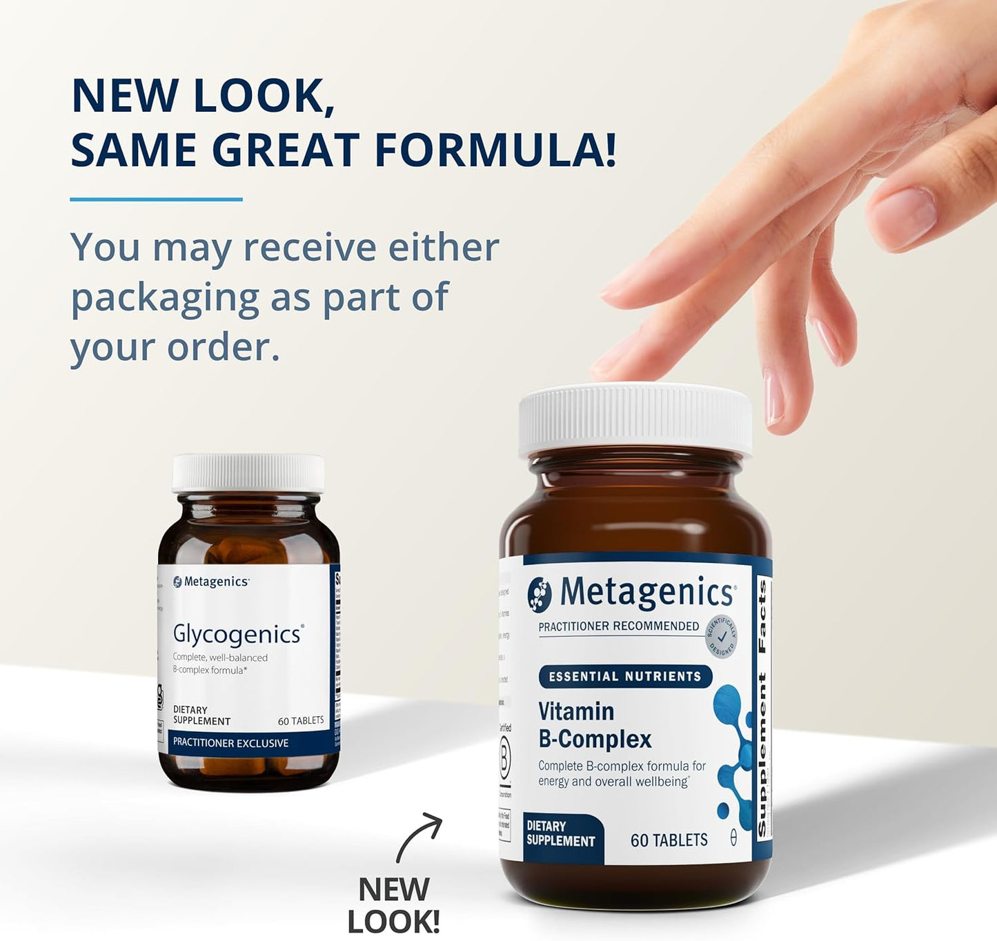 Metagenics B Vitamin Complex: Energy & Stress Support with Vitamin B6 & B12 - Vegetarian & Gluten-Free - 60 Tablets