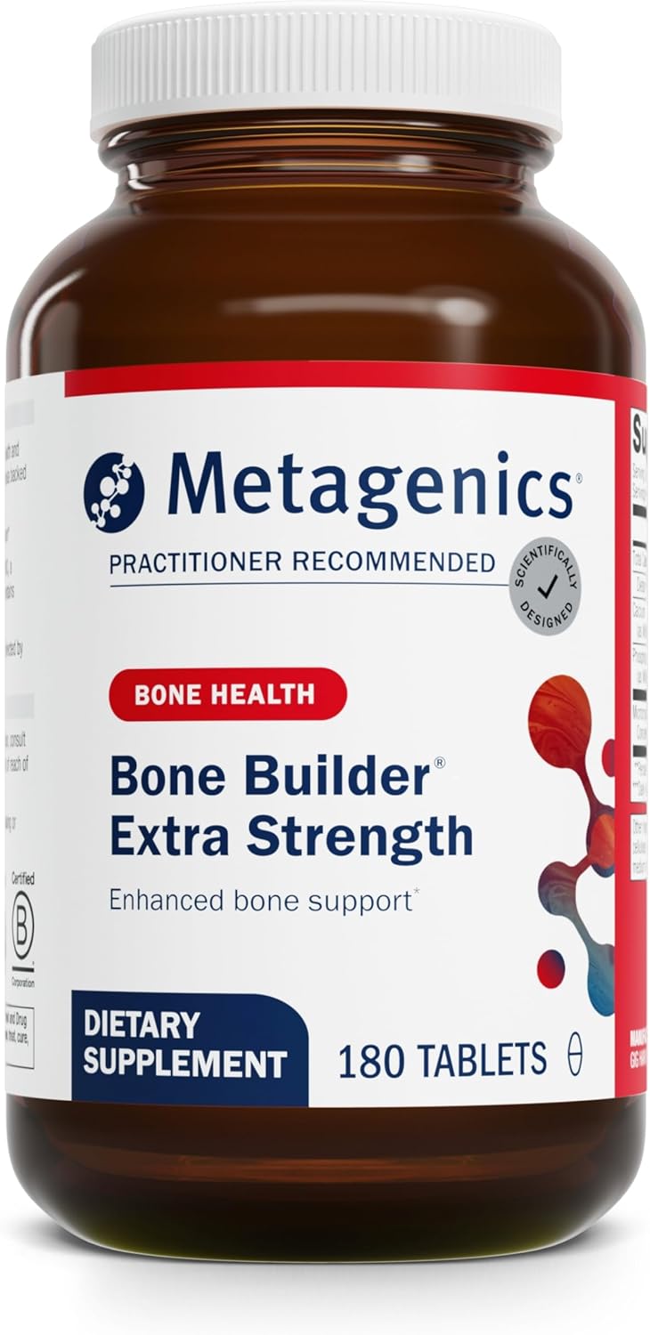 Metagenics Bone Builder Extra Strength and D3 5000 Bundle - Supports Bone Health, Immune System, and Heart Health - 180 Tablets + 20 Softgels