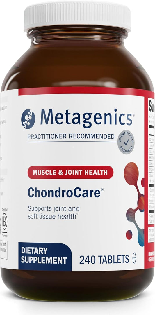 Metagenics ChondroCare Joint Health Supplement with Glucosamine & Chondroitin Sulfate - 240 Tablets for Men & Women