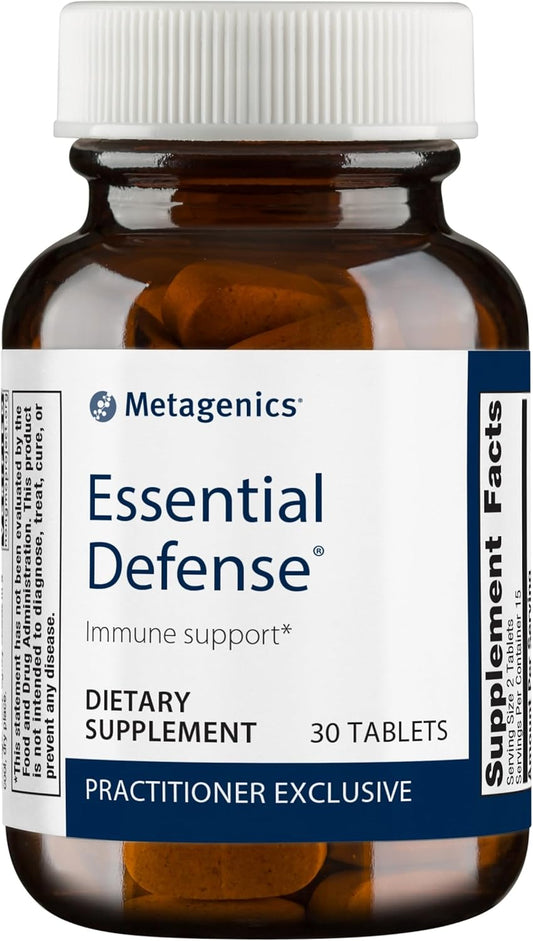 Metagenics Essential Defense: Immune Support Supplement with Traditional Chinese Ingredients - Licorice Root, Ginger, Isatis - Non-GMO, Gluten-Free, Vegetarian - 30 Tablets