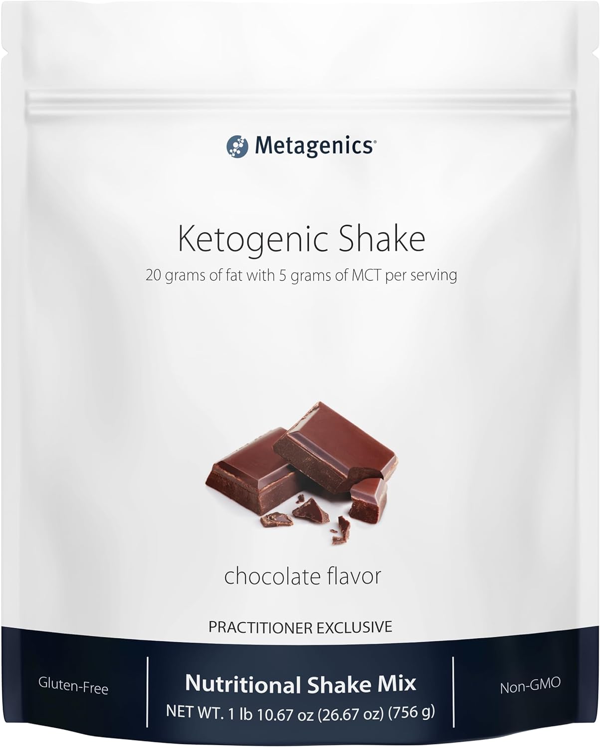 Metagenics Ketogenic Diet Protein Shake with 25 Vitamins & Minerals, Chocolate Flavor - Non-GMO & Gluten-Free - 14 Servings
