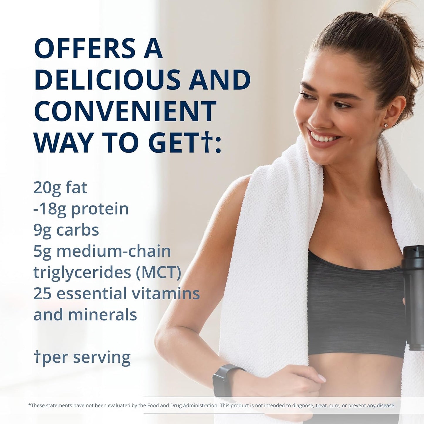 Metagenics Ketogenic Diet Protein Shake with 25 Vitamins & Minerals, Chocolate Flavor - Non-GMO & Gluten-Free - 14 Servings