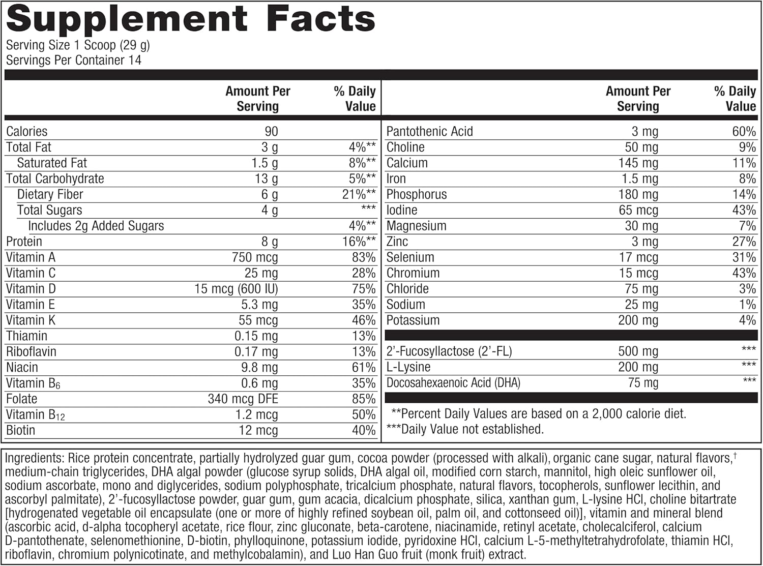 Metagenics MetaKids Chocolate Multivitamin Powder with Prebiotics, DHA, Protein & Amino Acids - Non-GMO & Gluten Free - 14.32 oz