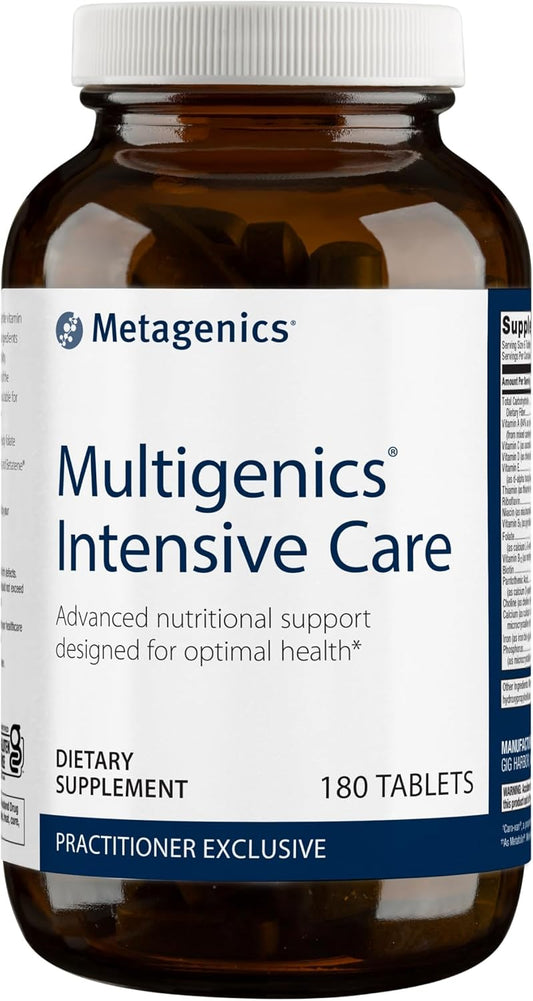 Metagenics Multigenics Intensive Care Multivitamin with Iron & Antioxidants - 180 Tablets - Non-GMO & Gluten-Free Dietary Supplements