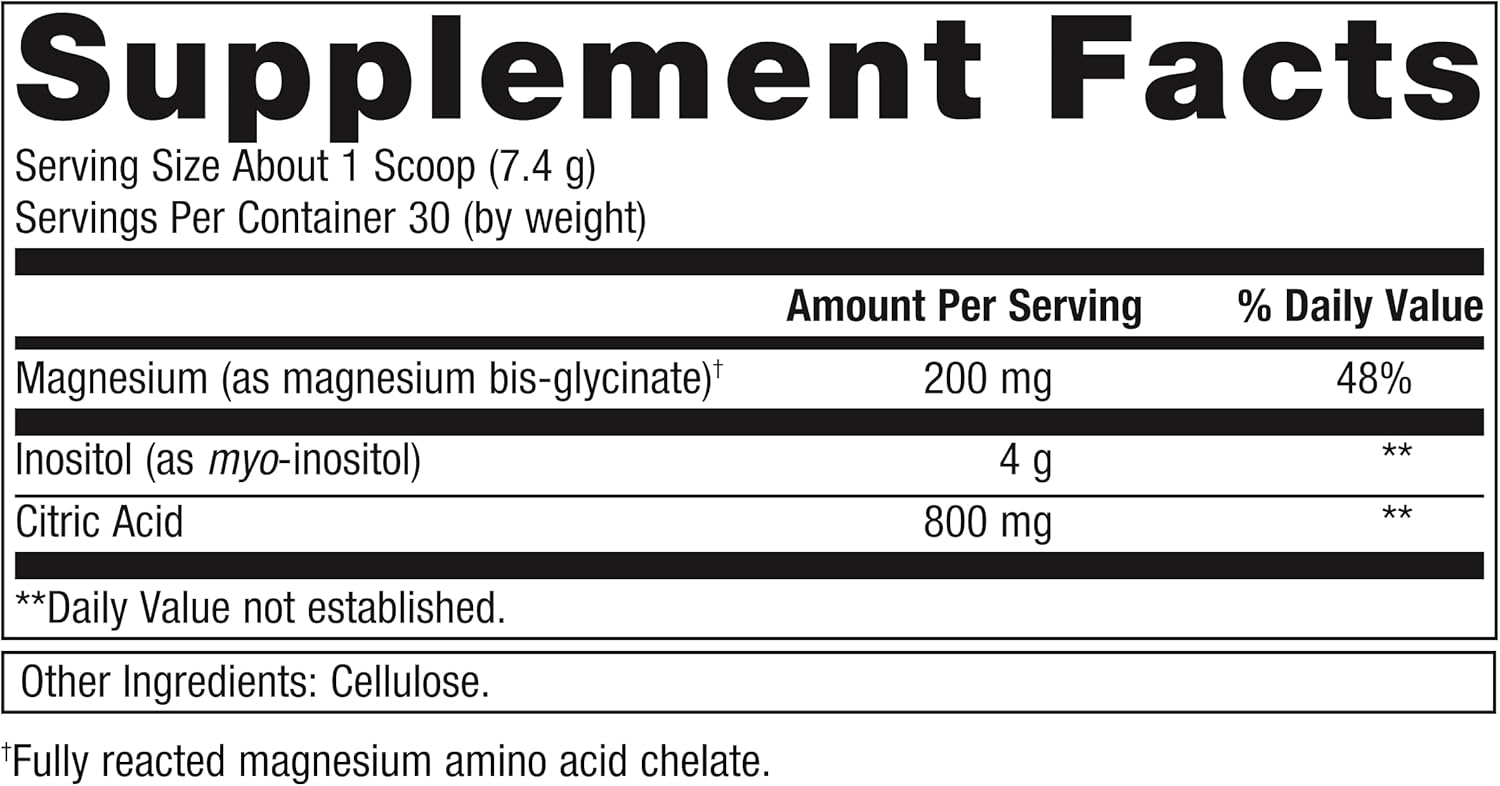 Metagenics Myo-Inositol Plus Magnesium Supplement for Neuro Health - Supports Nervous System & Brain Function - 7.8 Oz