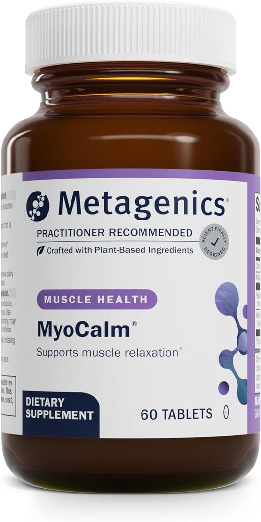 Metagenics MyoCalm - Muscle Support Supplement with Calcium, Magnesium, Passionflower, and Valerian Root - 60 Tablets