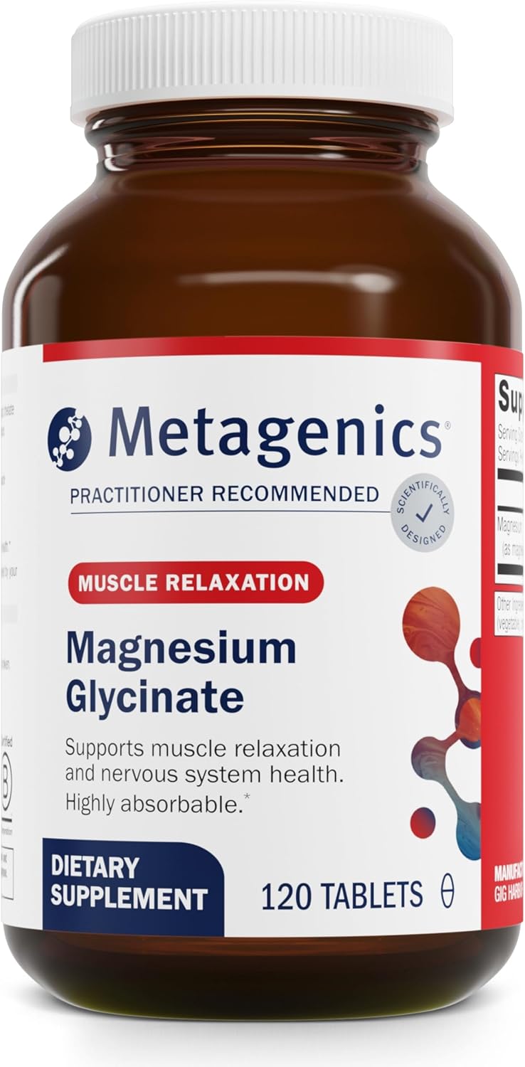 Metagenics Relief Duo: Magnesium Glycinate Tablets & SPM Active Softgels - Nervous System & Joint Support