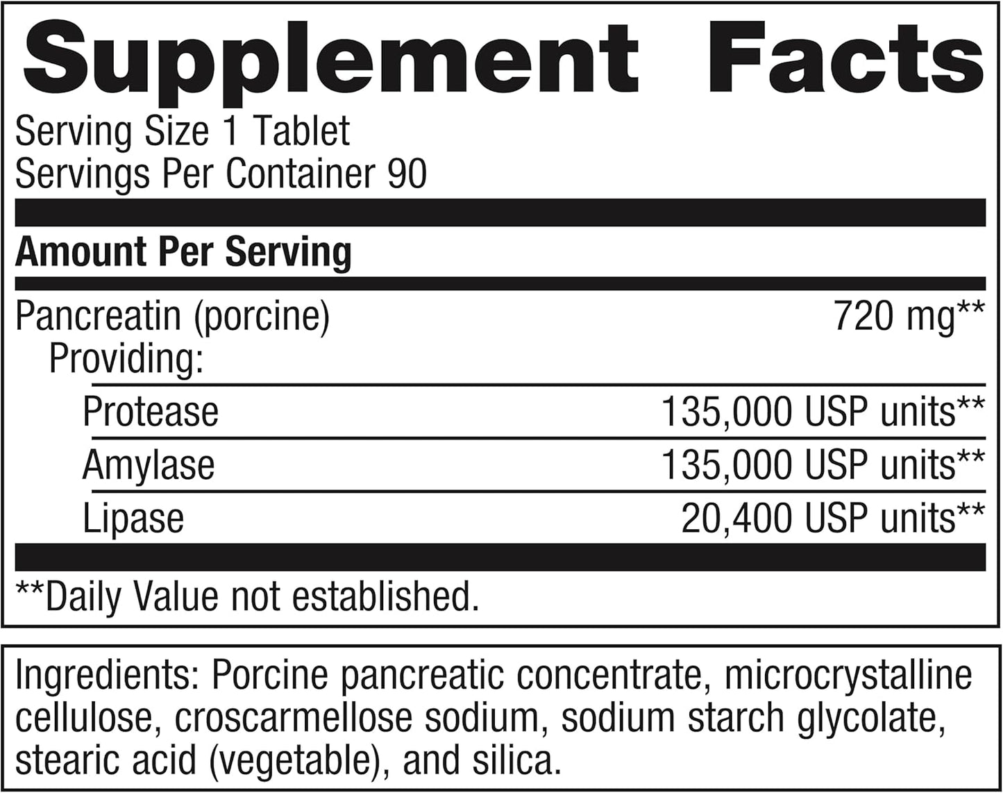 Metagenics SpectraZyme Pancreatic Enzymes Extra Strength - Supports Digestion with Bioactive Pancreatic Enzymes - 90 Servings