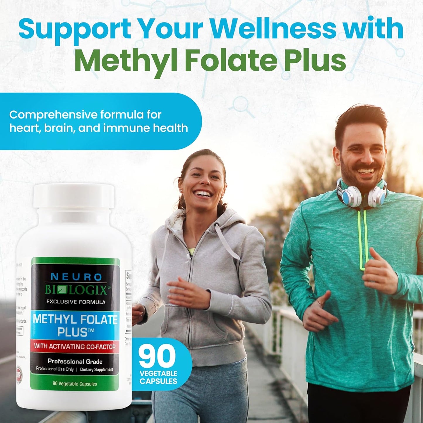 Methyl Folate Plus: Advanced Blend for Methylation Support - Methylfolate Supplement for Neurological & Immune Function