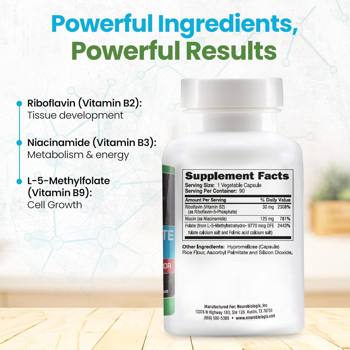Methyl Folate Plus: Advanced Blend for Methylation Support - Methylfolate Supplement for Neurological & Immune Function
