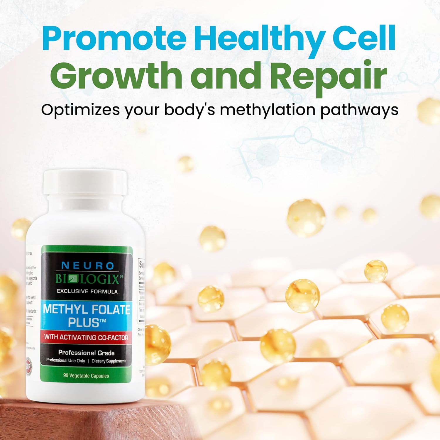 Methyl Folate Plus: Advanced Blend for Methylation Support - Methylfolate Supplement for Neurological & Immune Function