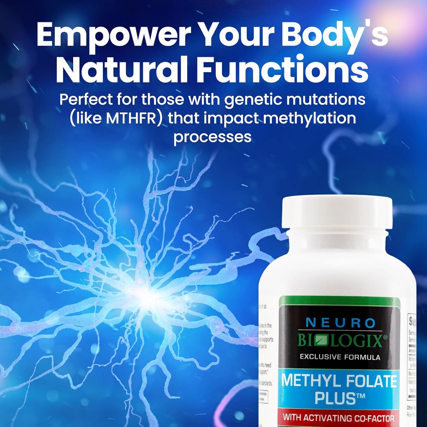 Methyl Folate Plus: Advanced Blend for Methylation Support - Methylfolate Supplement for Neurological & Immune Function