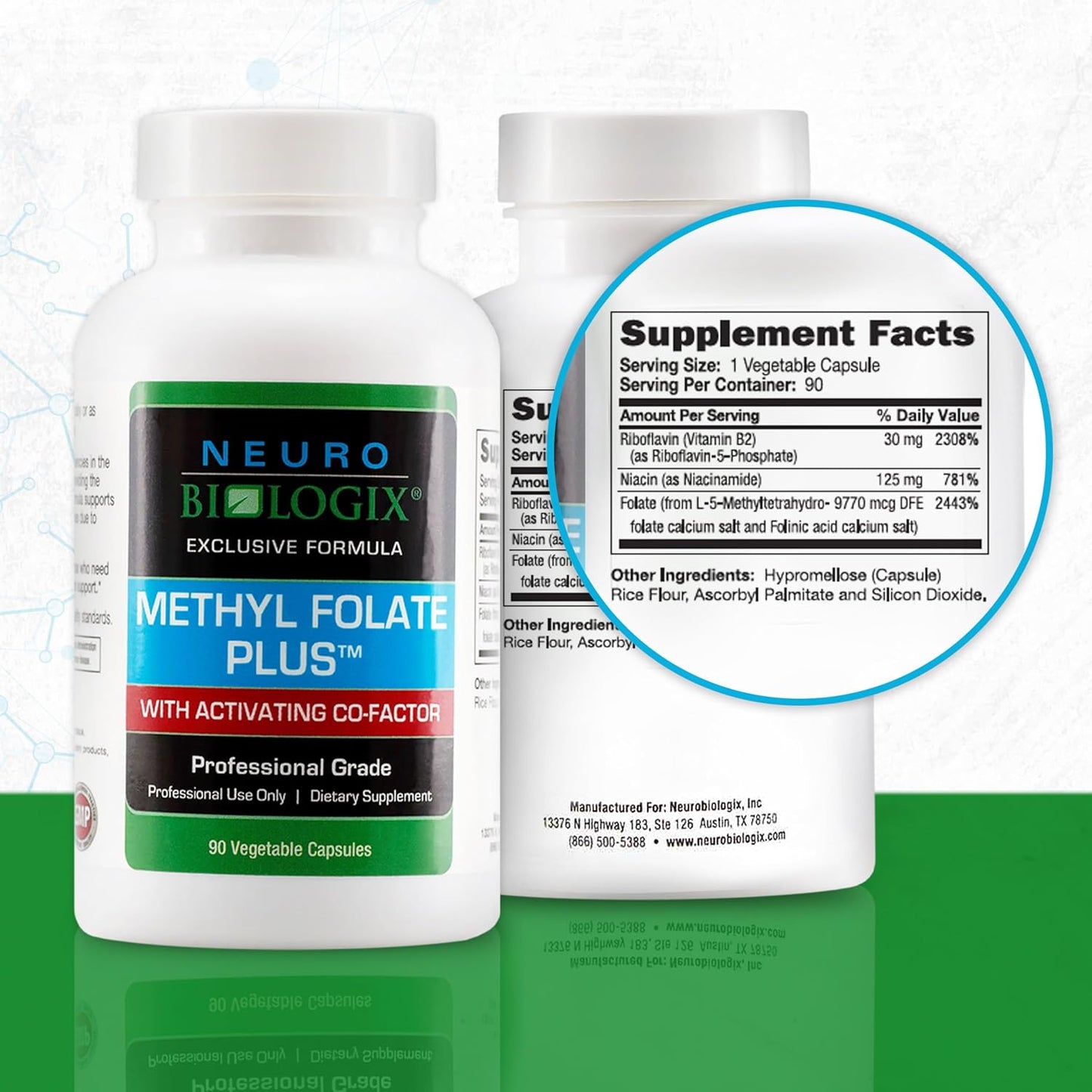 Methyl Folate Plus: Advanced Blend for Methylation Support - Methylfolate Supplement for Neurological & Immune Function