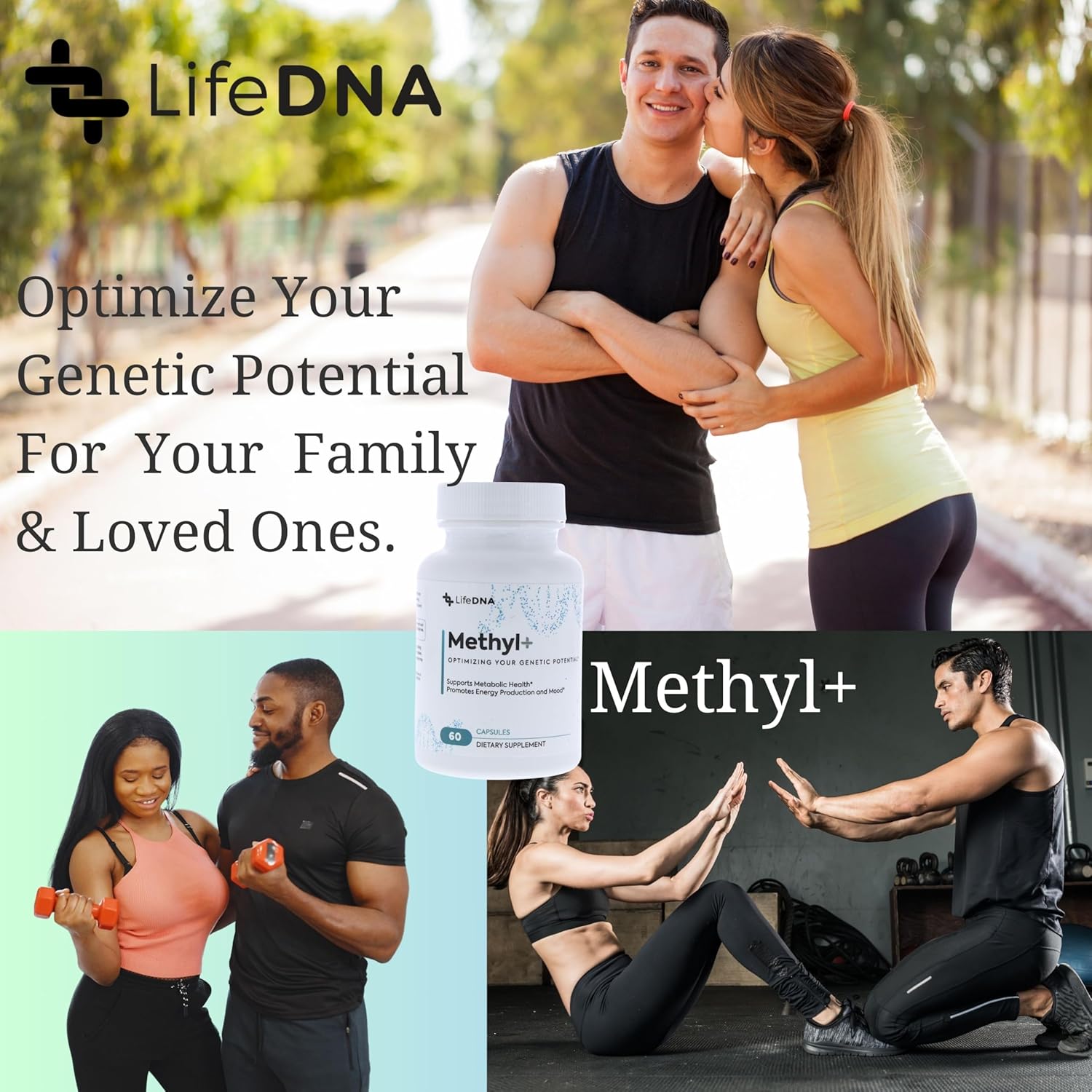 Methyl+ Multivitamin Complex with Methylfolate & TMG for Homocysteine & Brain Support