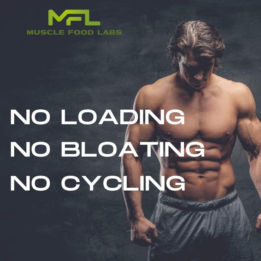 MFL Muscle Creatine Supplement - 3 Micronized Forms, 10g, 0 Sugar, Stevia Sweetened, All-Natural, 60 Servings - Orange Flavor