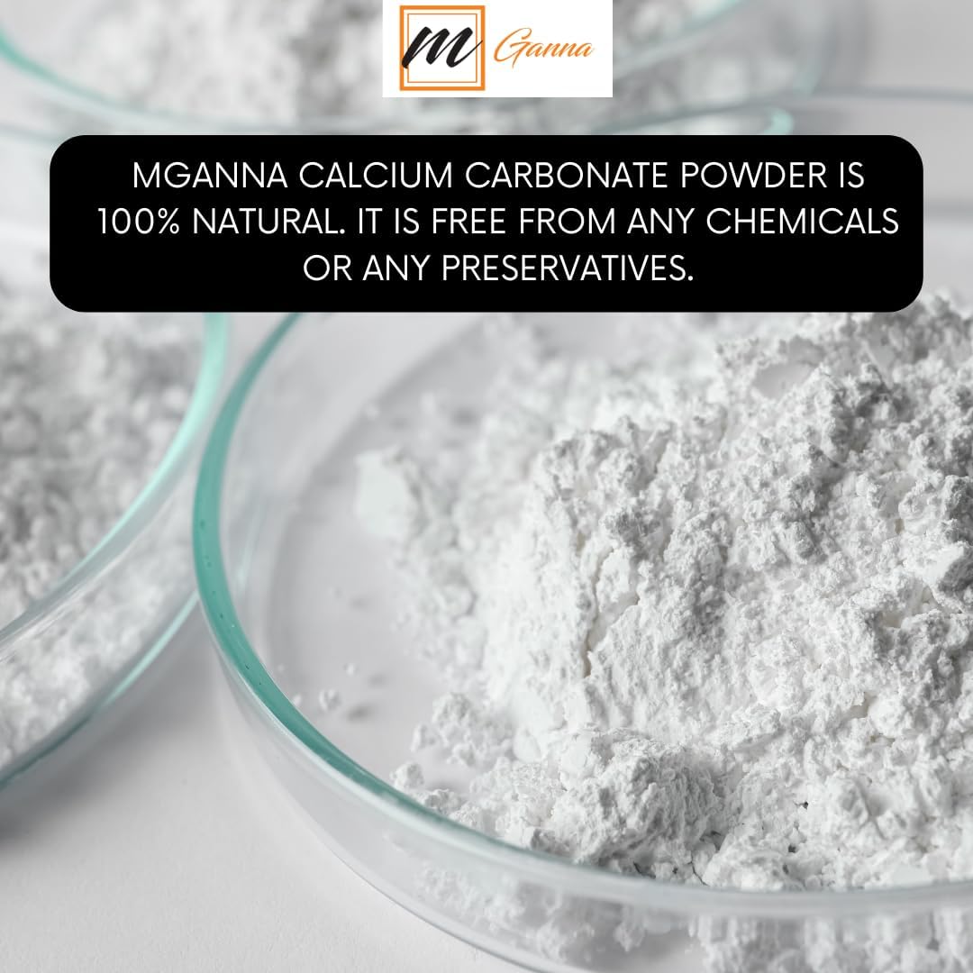 mGanna Pure Calcium Carbonate Dietary Supplement 227g - 100% Natural Source of Calcium