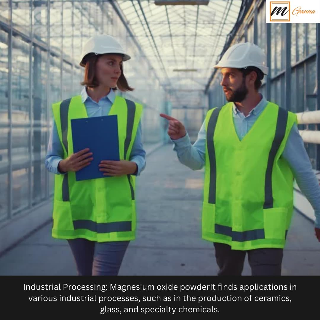 mGanna Pure Magnesium Oxide Powder 0.5 lbs - Promotes Health and Beauty