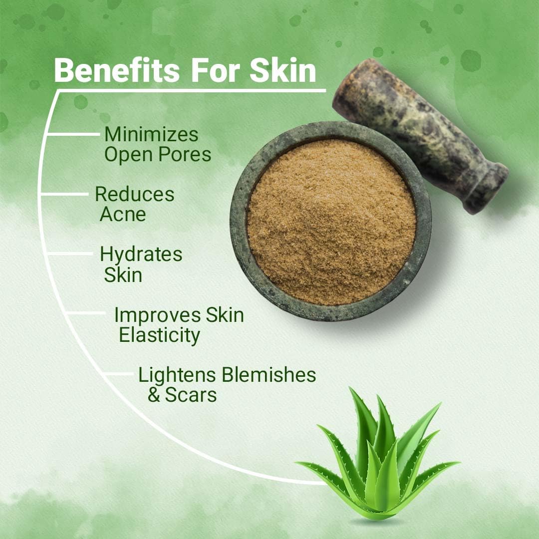 mi Nature Aloe Vera Powder - Pure & Natural Miniature Formulation for Skin and Hair Care - Vegan Non GMO - 100g / 4 Oz - Made in India