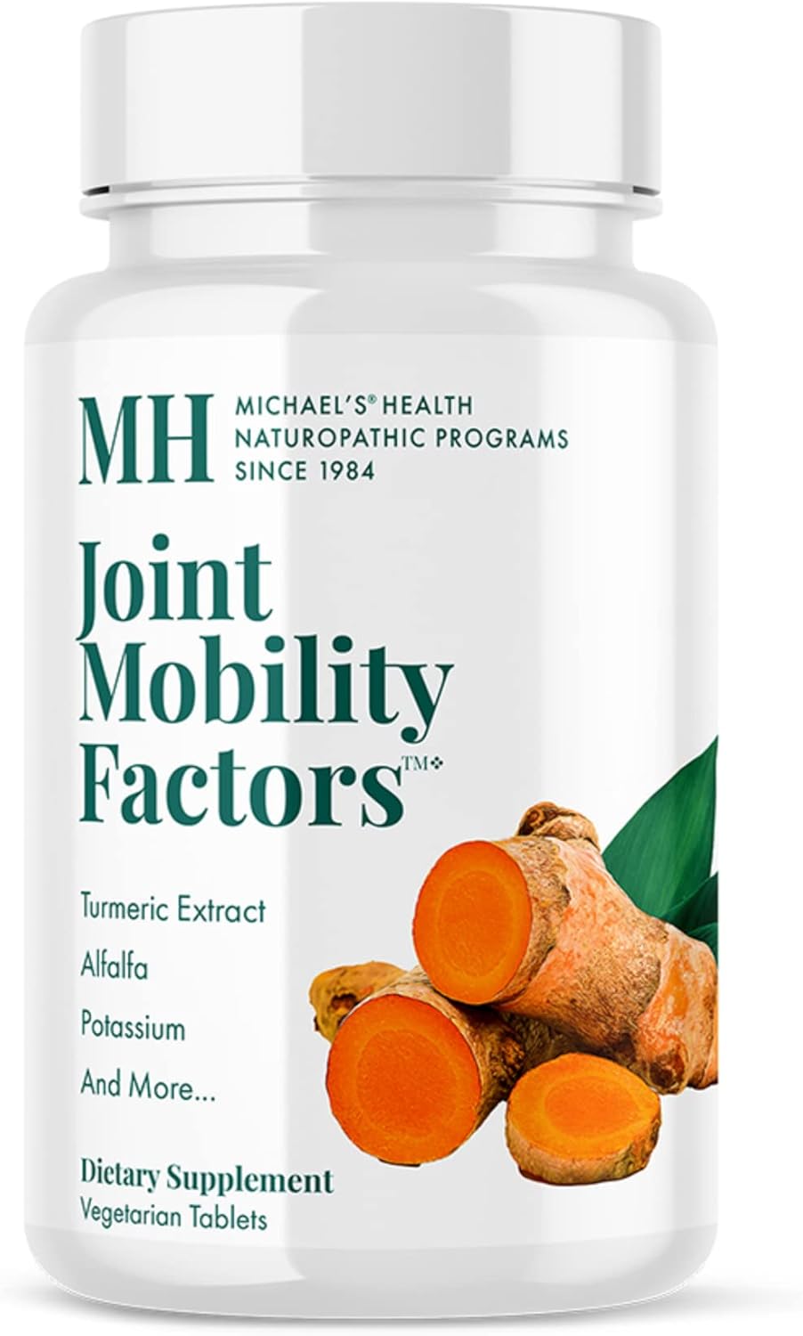 MICHAEL'S Health Naturopathic Joint Mobility Factors - 120 Vegetarian Tablets - Non-GMO Glucosamine Sulfate - Essential Nutrients for Healthy Joints