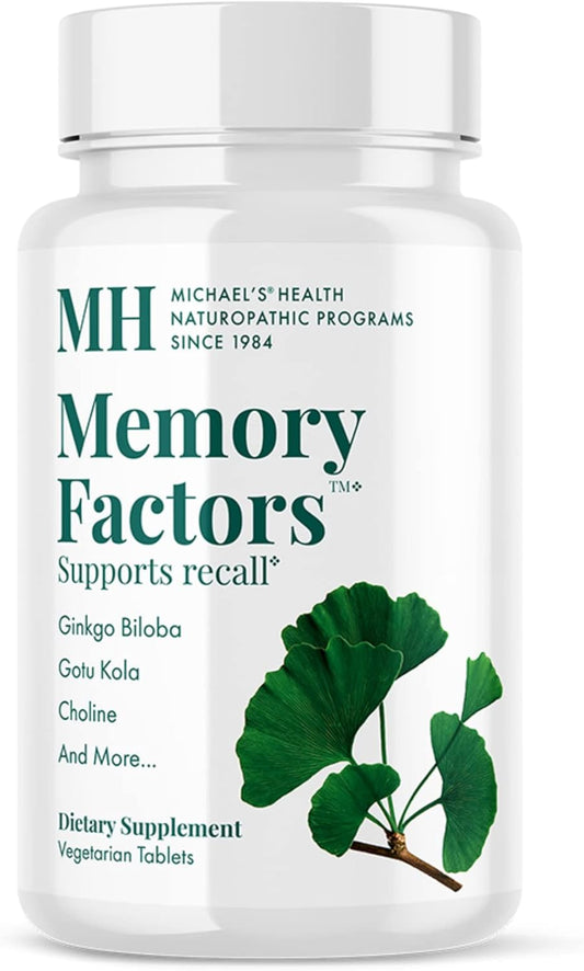 MICHAEL'S Naturopathic Memory Factors Tablets - 90 Vegetarian Capsules - Supports Nourishment and Cognitive Health - Kosher - 20 Servings