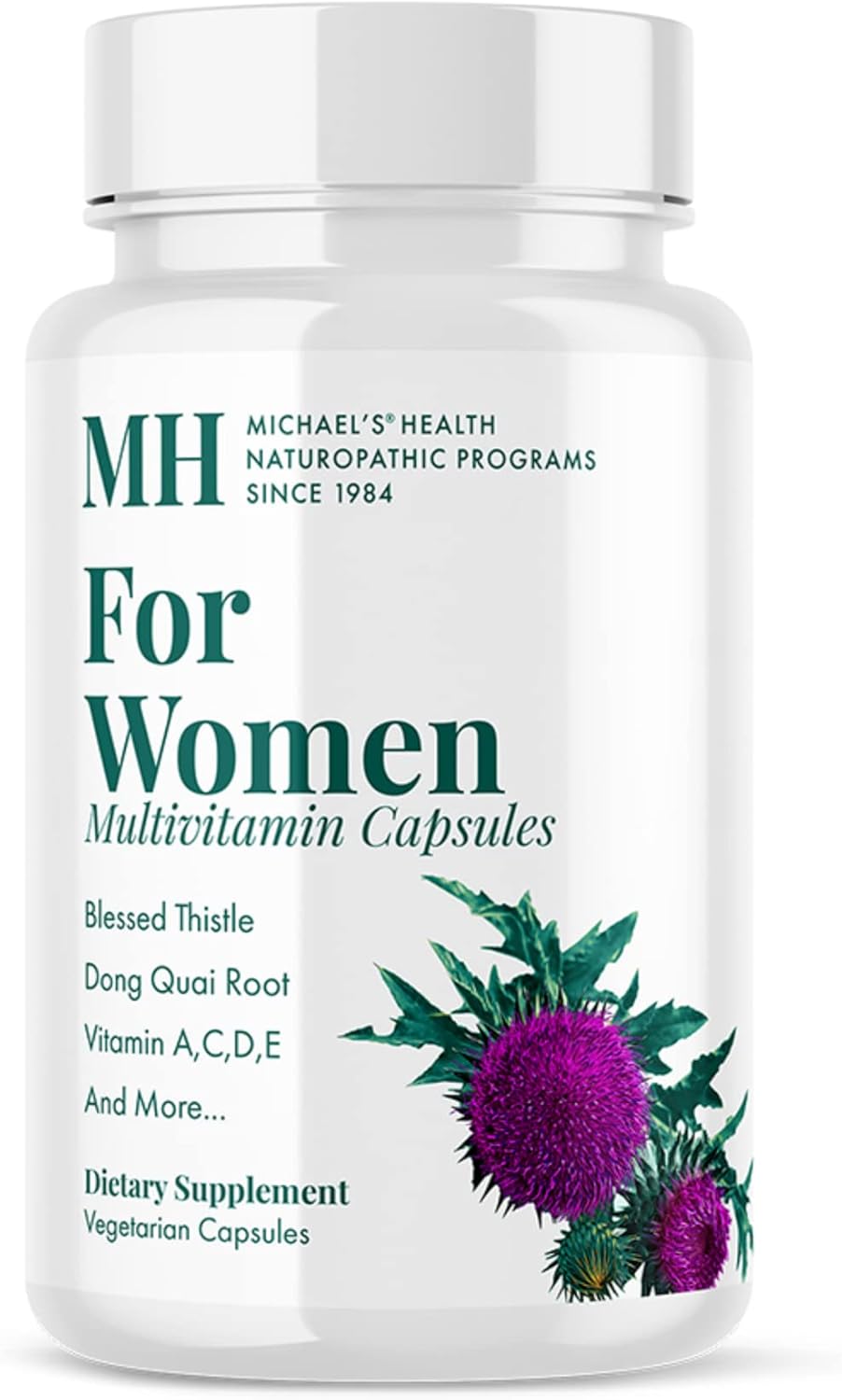 MICHAEL'S Women's Multivitamin - 90 Vegetarian Capsules for Energy, Hair, Skin, and Nails - Naturopathic Support Program with 30 Servings