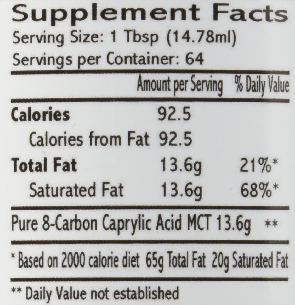 MiCkey T Eight 32oz - Pure C8 MCT Oil - 100% Caprylic Acid - Keto Vegan Kosher - USA-Made Non-GMO - Coconut/Palm Kernel