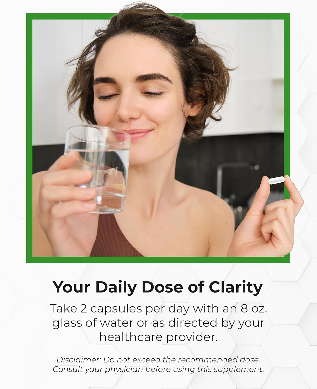 Microdose Mushroom Nootropic Blend with Lion's Mane, Turkey Tail, Reishi, Maitake Extracts - Cognitive Supplement for Men & Women - 60 Capsules, High Beta Glucan