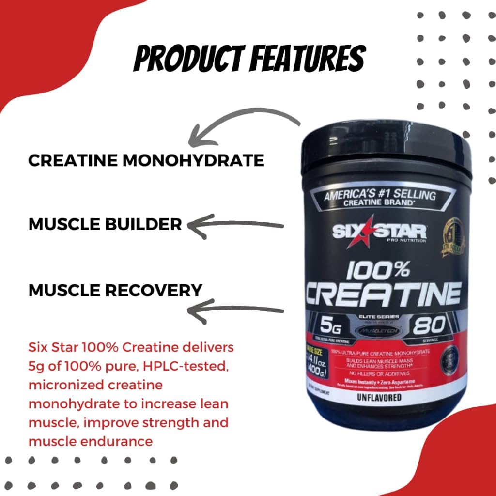 Micronized Creatine Monohydrate Powder for Muscle Recovery & Growth - Unflavored Mass Gainer (80 Servings)