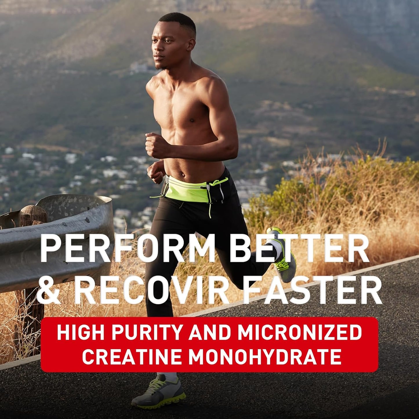 Micronized Creatine Monohydrate Powder with L-Glutamine, HMB, Caffeine & Magnesium | 5g per Serving, 7 Pack