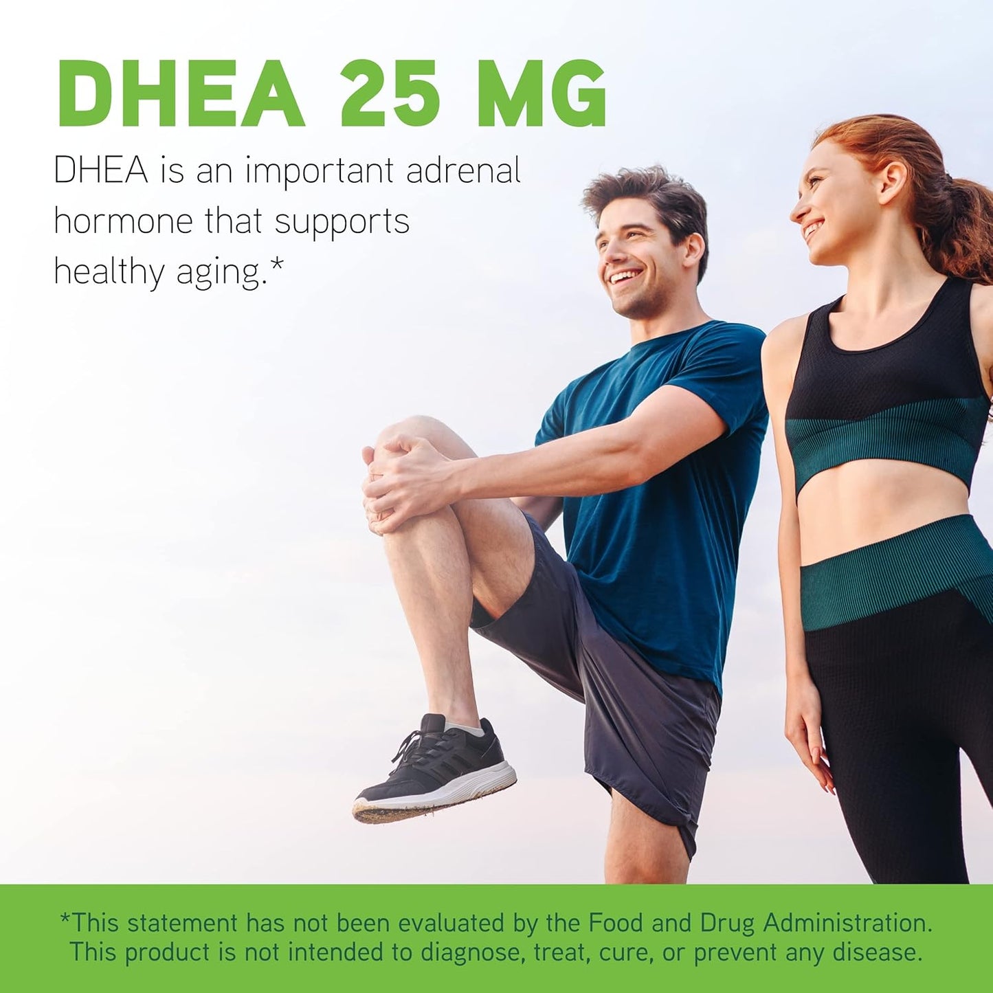 Micronized DHEA 25 mg Dietary Supplement - Supports Immune System, Thyroid & Hormone Health - Gluten-Free - 90 Capsules