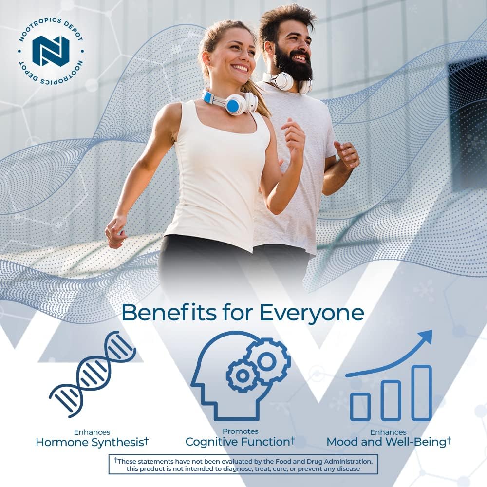 Micronized Pregnenolone Quick Dissolve Tablets | 5mg | Enhance Mood, Cognition, & Hormone Balance | 120 Count by Nootropics Depot - BoostGo Australia