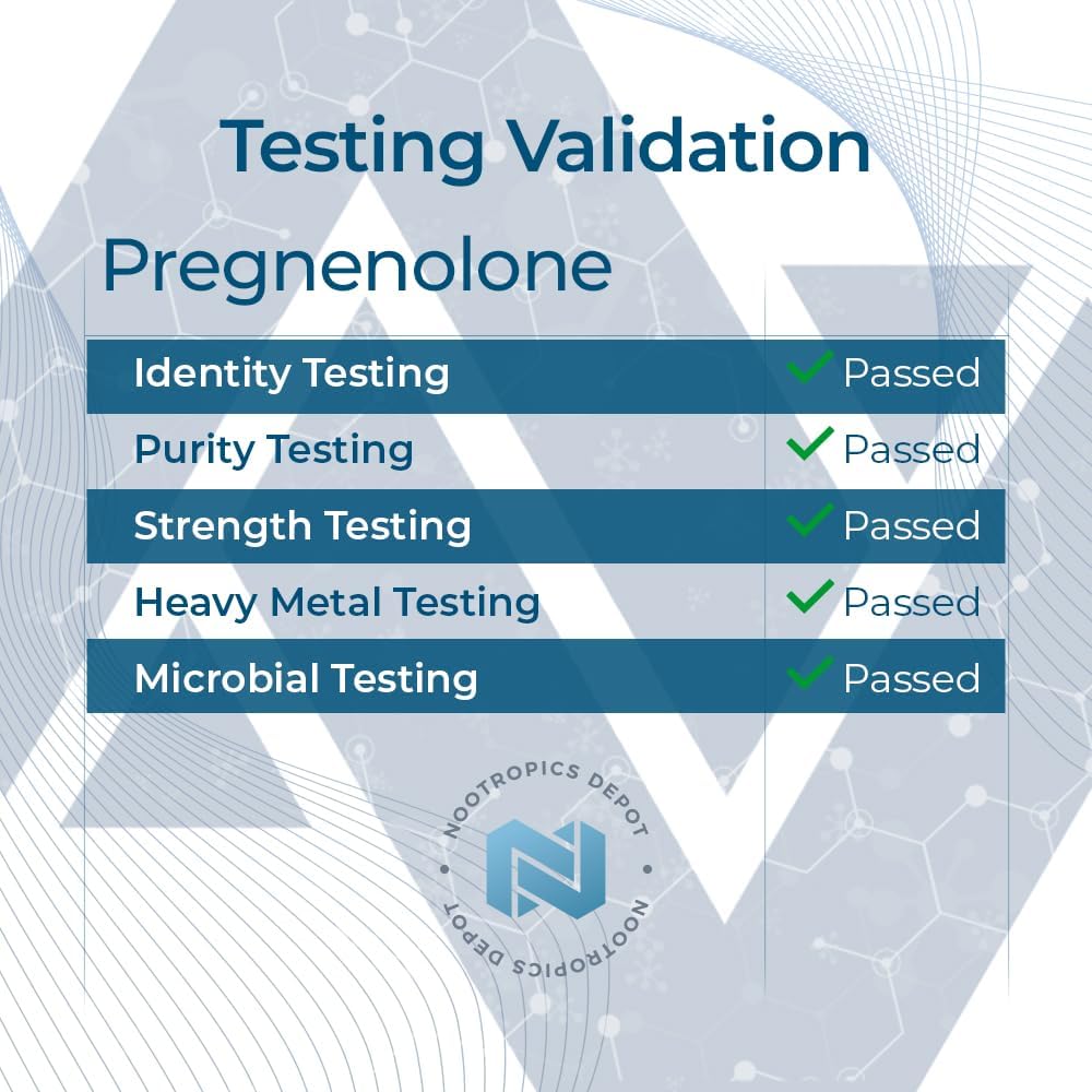Micronized Pregnenolone Quick Dissolve Tablets | 5mg | Mood, Cognition, & Hormone Support | 120 Count by Nootropics Depot