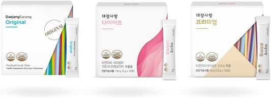 Migung365 Psyllium Husk Fiber Set for Digestive Health - Original, Diet, Premium Varieties