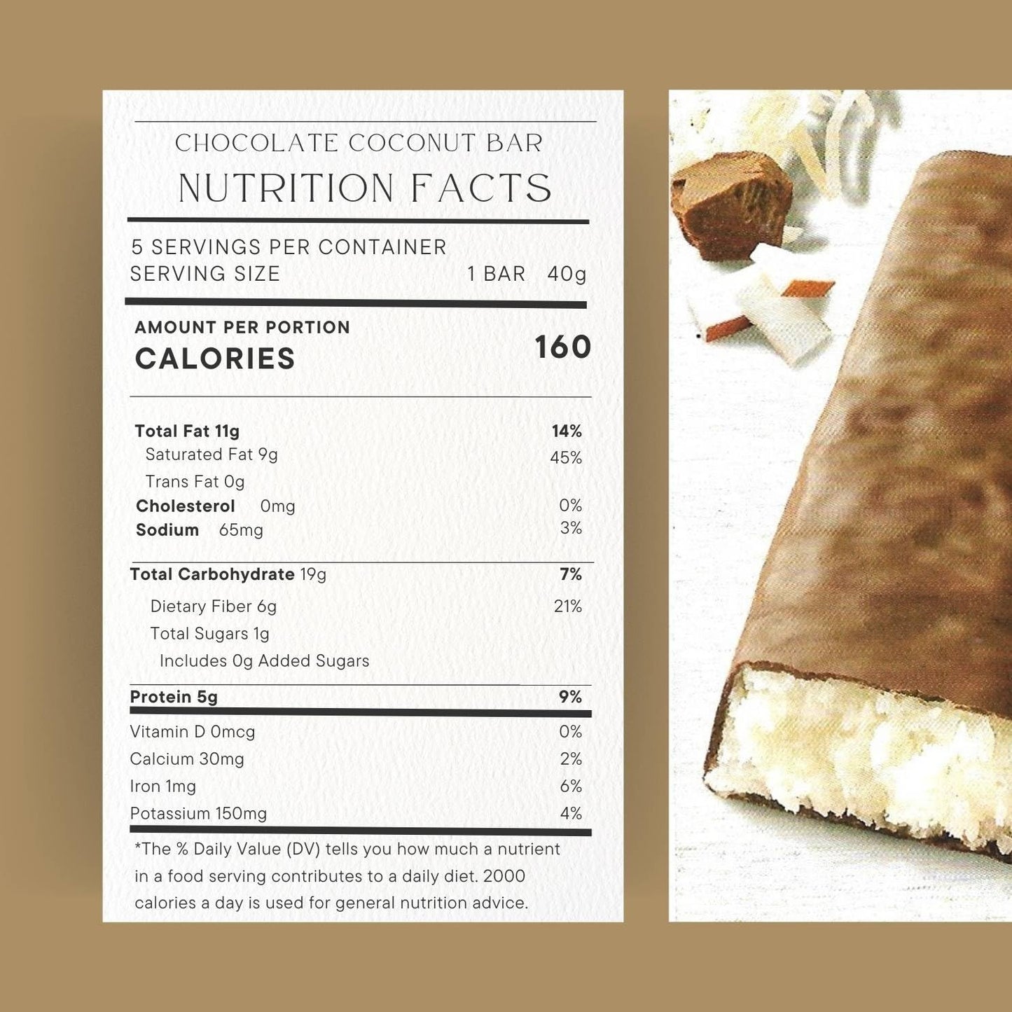 Millville Elevation Advance Chocolate Coconut Bars - Low Carb, High Protein, 5 Bars with Recipes