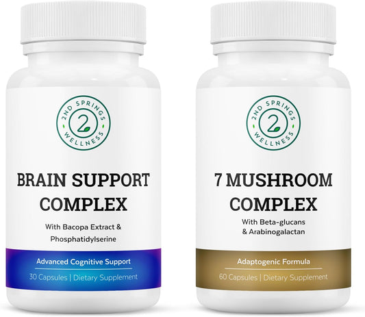 Mindful Focus Bundle: 7 Mushroom Complex & Brain Support for Cognitive Clarity
