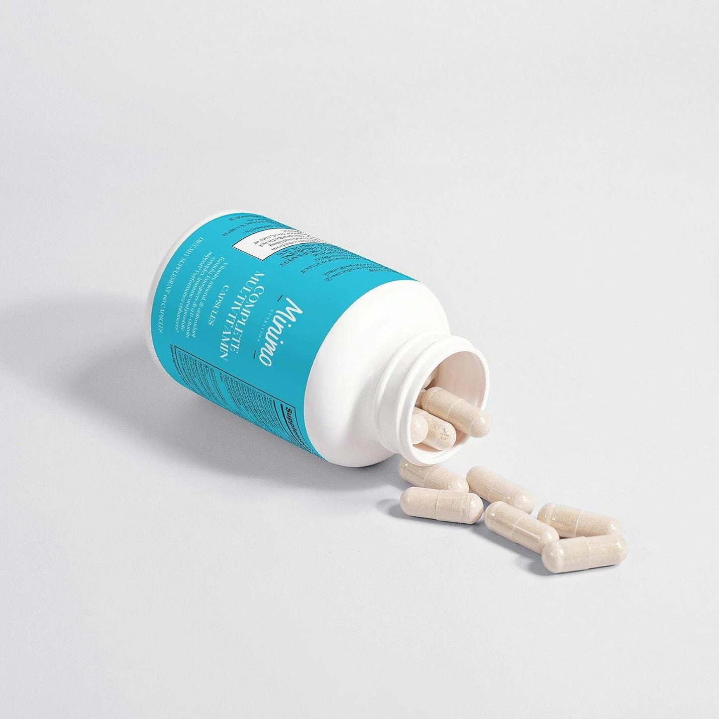 Minimo Nutrition Complete Multivitamin + Immunity Boost Capsules - Daily Supplement for Men, Women, Adults - Gluten Free & Non-GMO - 30 Servings