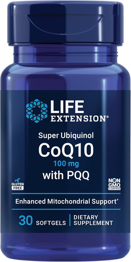 Mitochondrial Energy Optimizer with PQQ and CoQ10 - 120 Capsules and 30 Softgels for Enhanced Longevity