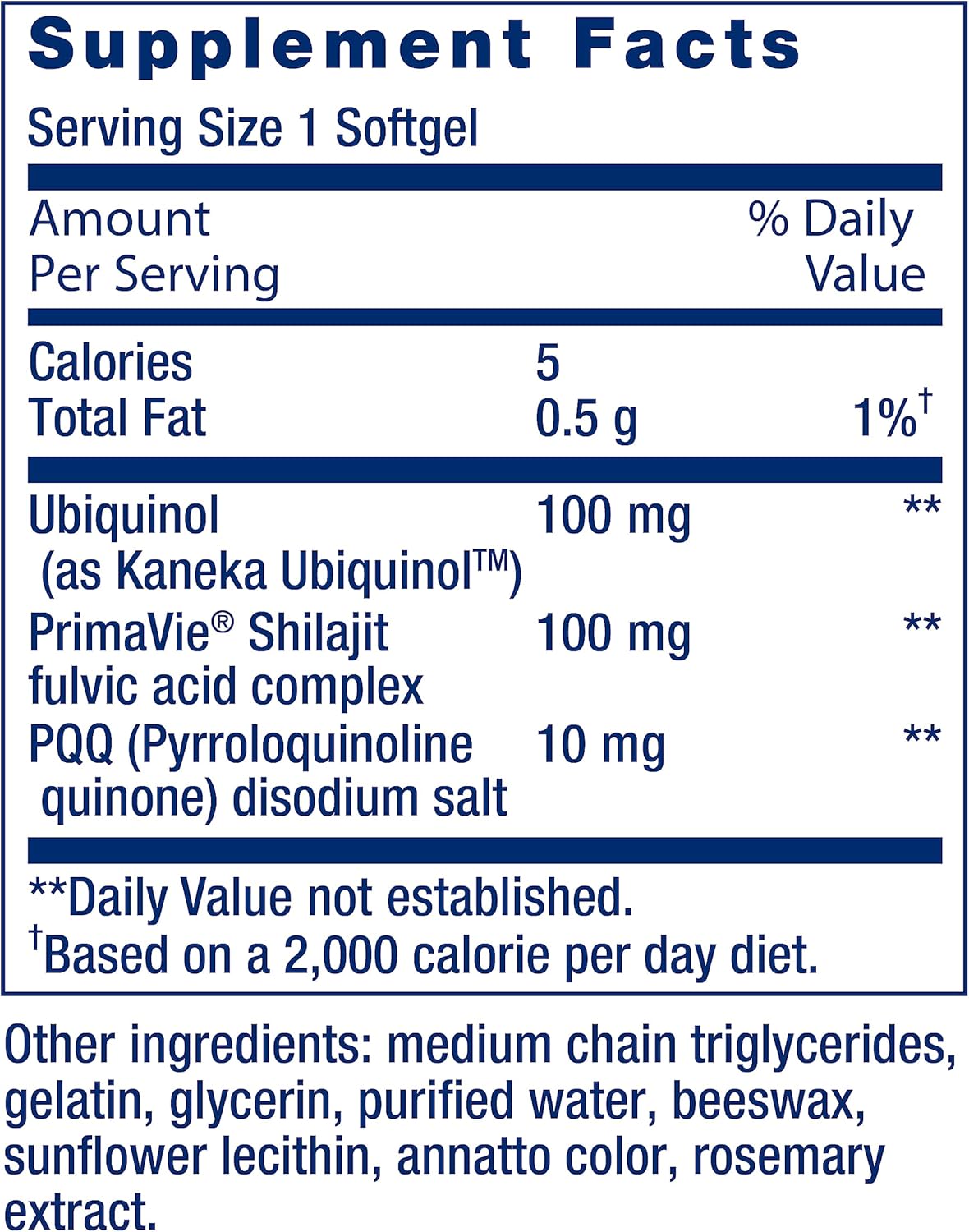 Mitochondrial Energy Optimizer with PQQ and CoQ10 - 120 Capsules and 30 Softgels for Enhanced Longevity