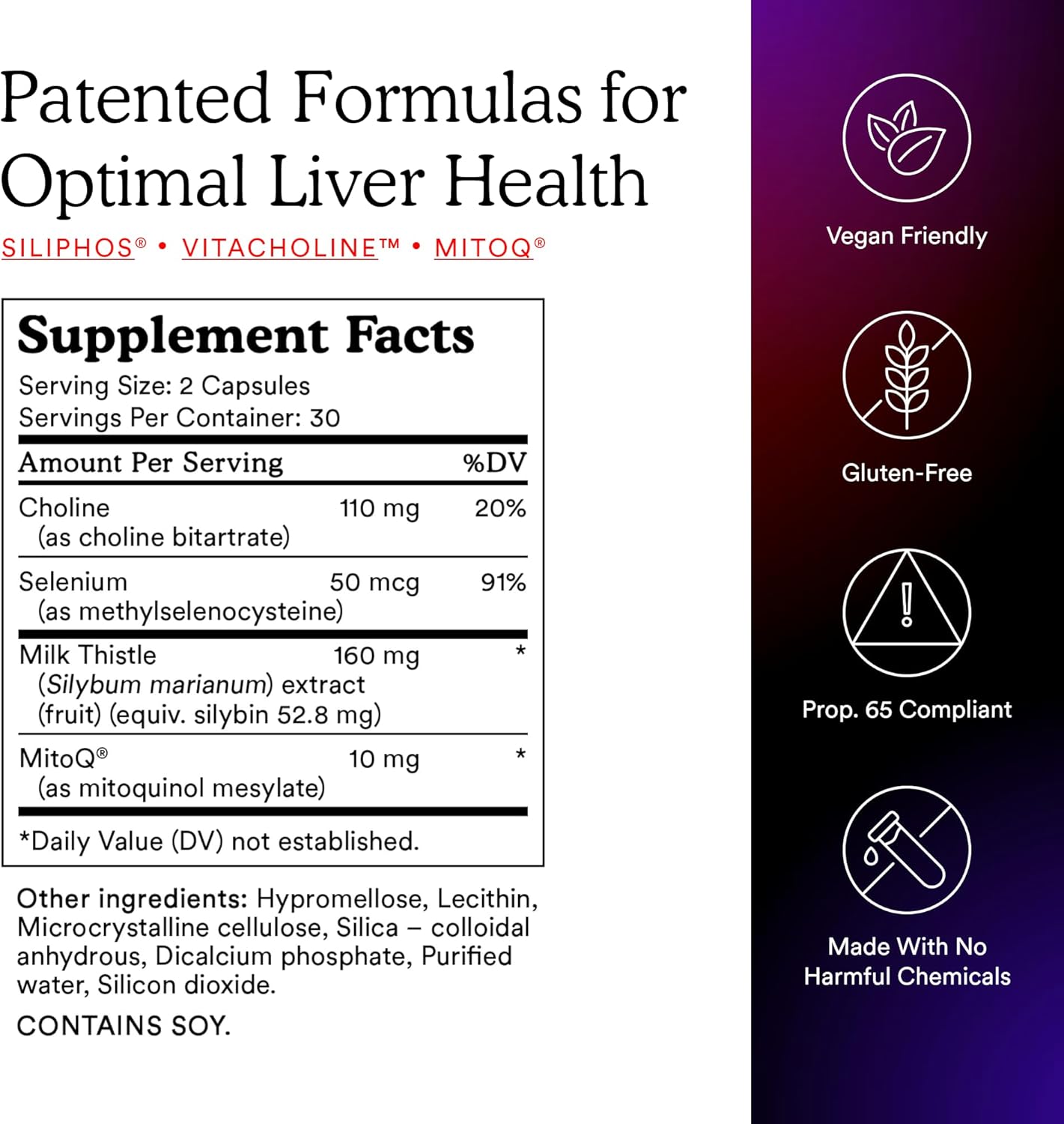MitoQ +Liver Premium CoQ10 Antioxidant - Supports Liver Health & Metabolism - Boosts Cell Vitality - 60 Capsules