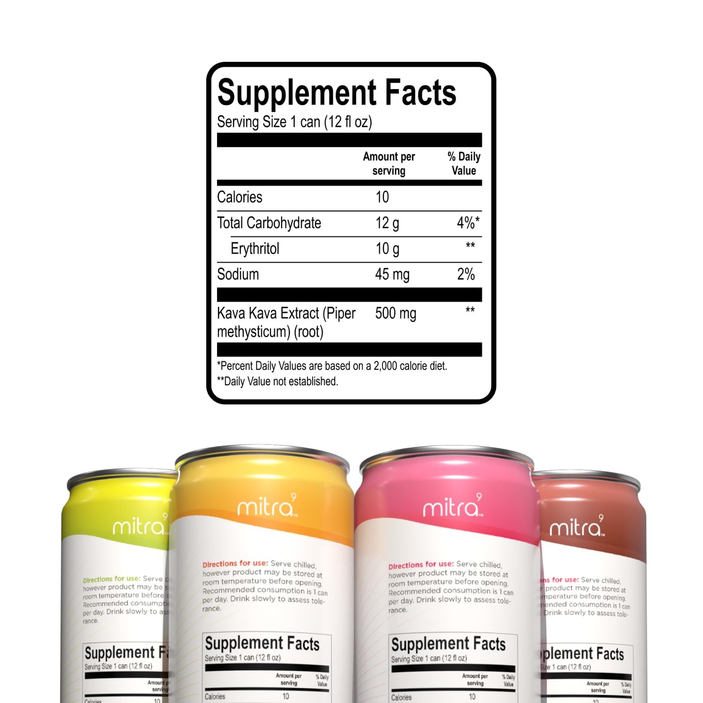 Mitra9 Botanical Beverages Variety Pack with Kava Root Extract - Mood Enhancer - Plant Based - Natural Calm & Clarity - 12 pack of 12 Fl. Oz Bottles